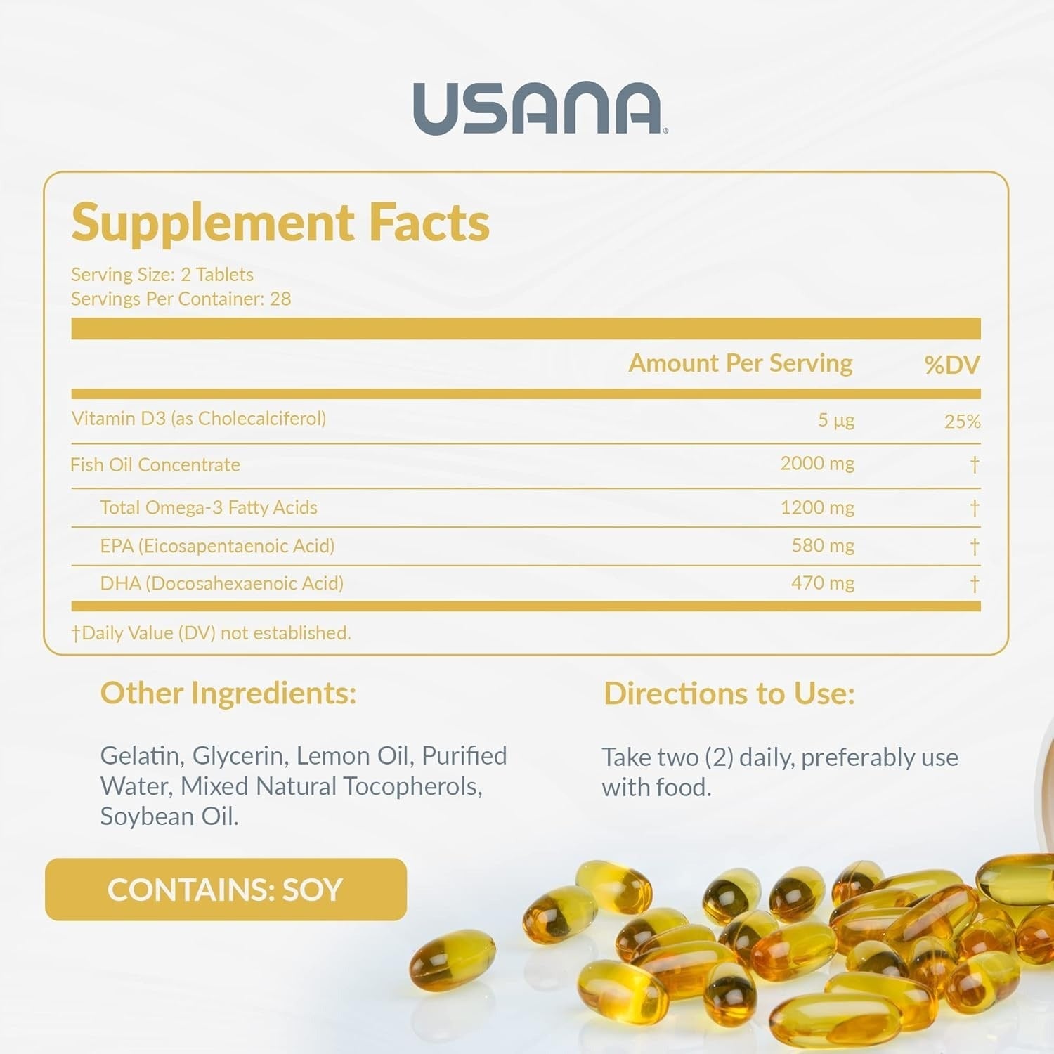 USANA Biomega Premium Omega-3 fish oil Latest upgraded